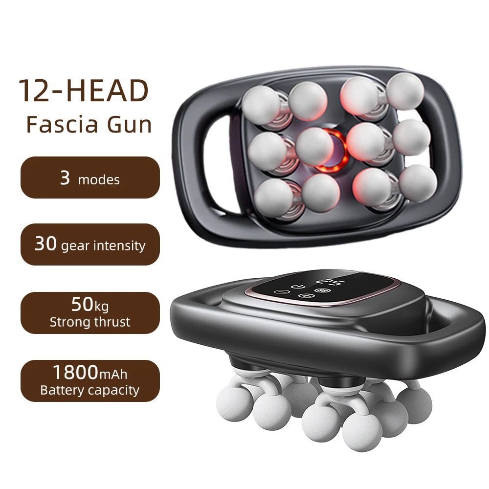 12-Headed Massage Gun